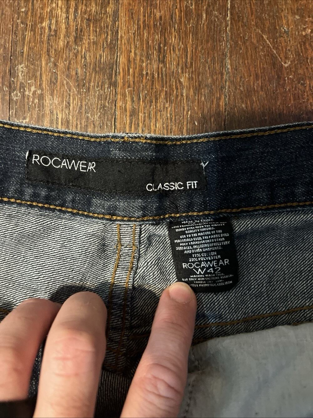 Rocawear Jeans Men's 42x34 Classic Fit Medium Wash Baggy  Hip Hop Streetwear - Picture 8 of 12